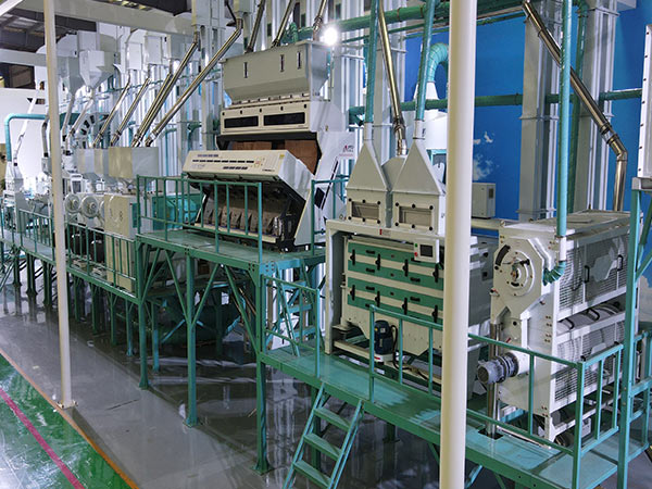 Introduction to the steps and effects of milling long grain rice with 50 tons of rice processing equ