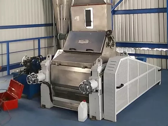 Application of barley flakes machine in production line