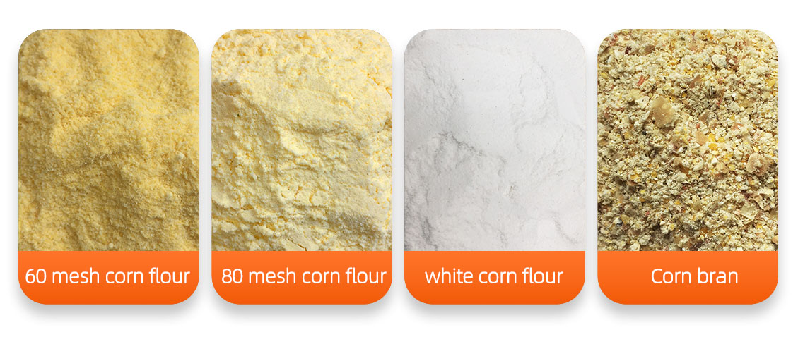 20TPD Small Scale Maize Milling Plant FINISHED PRODUCTS