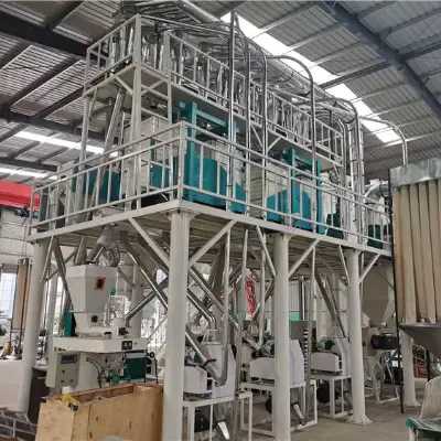 30T/24Hour Maize Flour Milling Machine with Hammer Mill