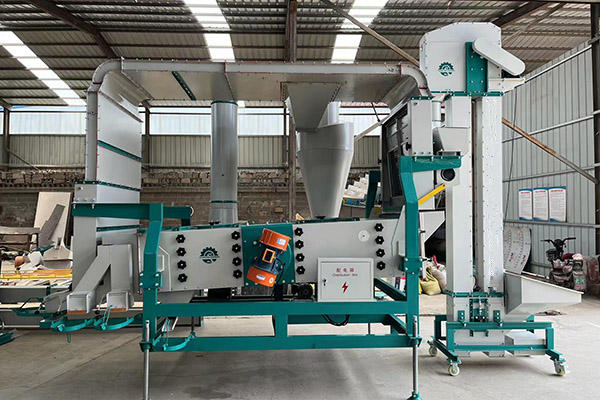 Stationary grain cleaning machines