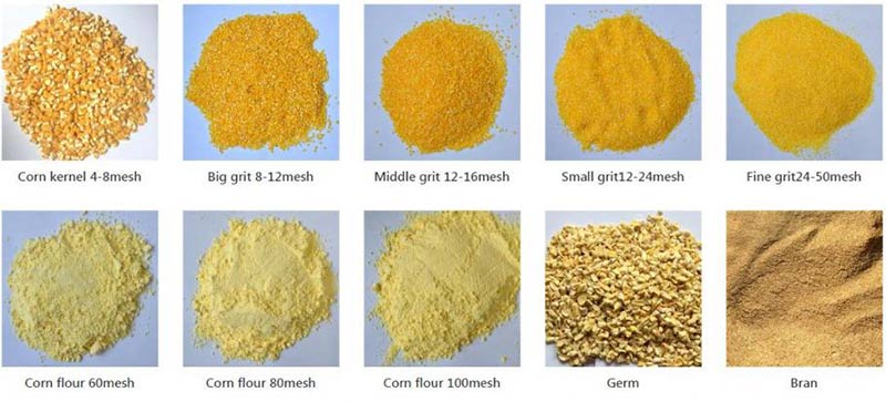 300-500Ton Maize Processing Plant Solution FINISHED PRODUCTS